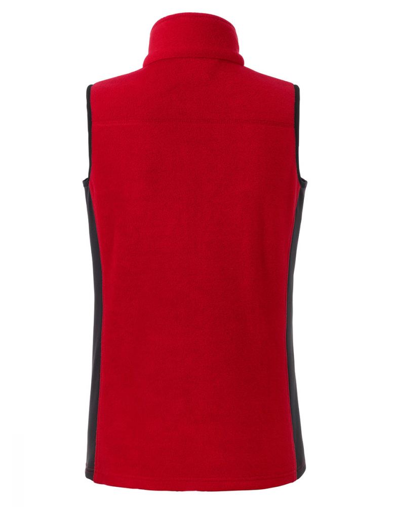 Fleece Weste Damen Rot
