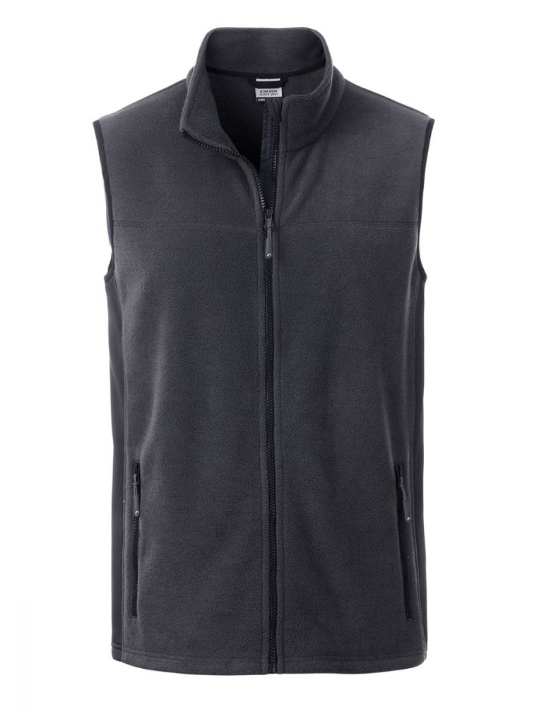 Fleece Weste Herren Grau