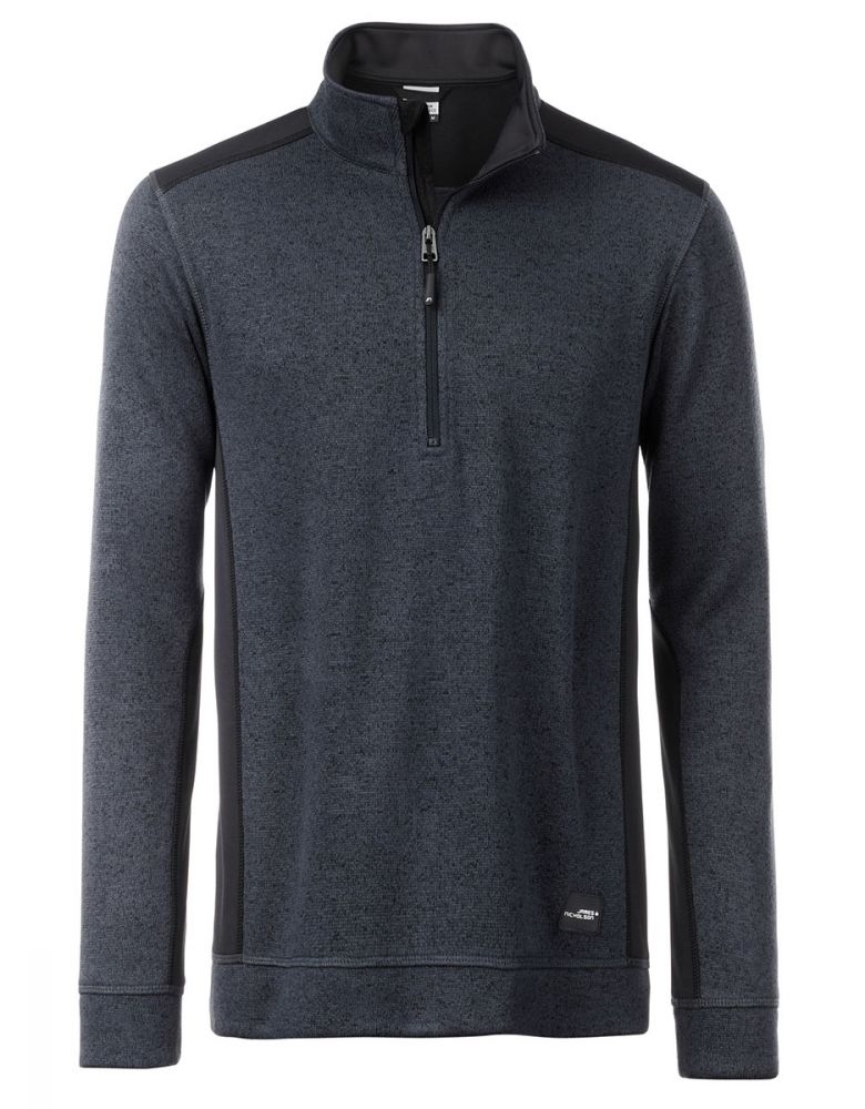 Arbeitspullover Fleece Herren Grau