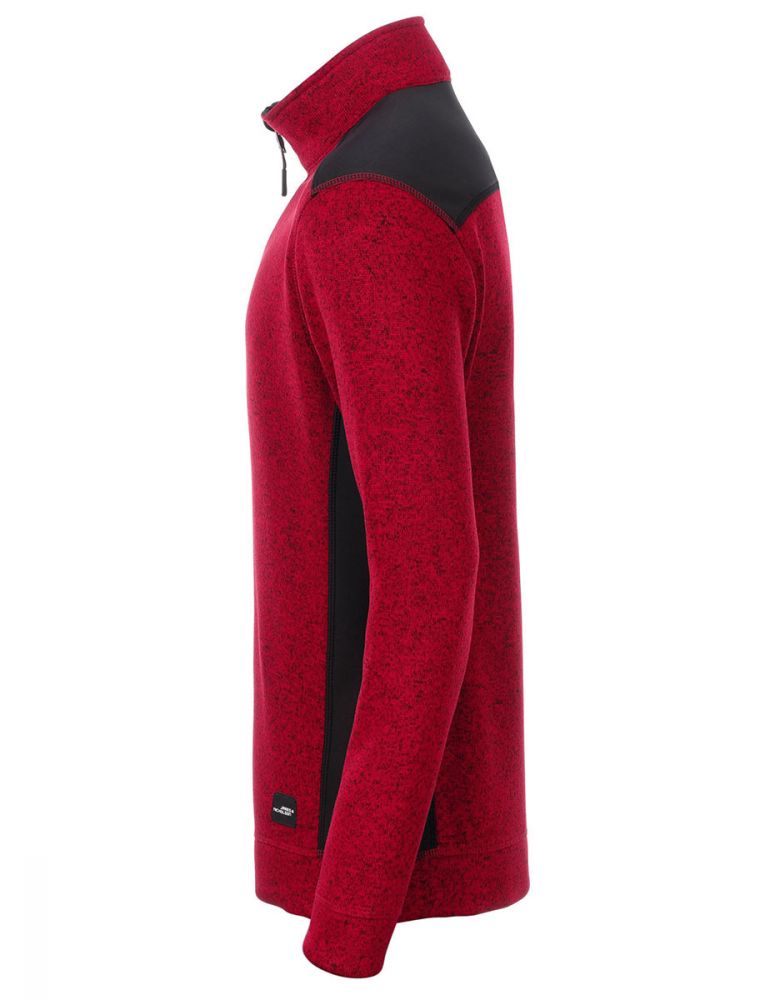 Arbeitspullover Fleece Herren Rot