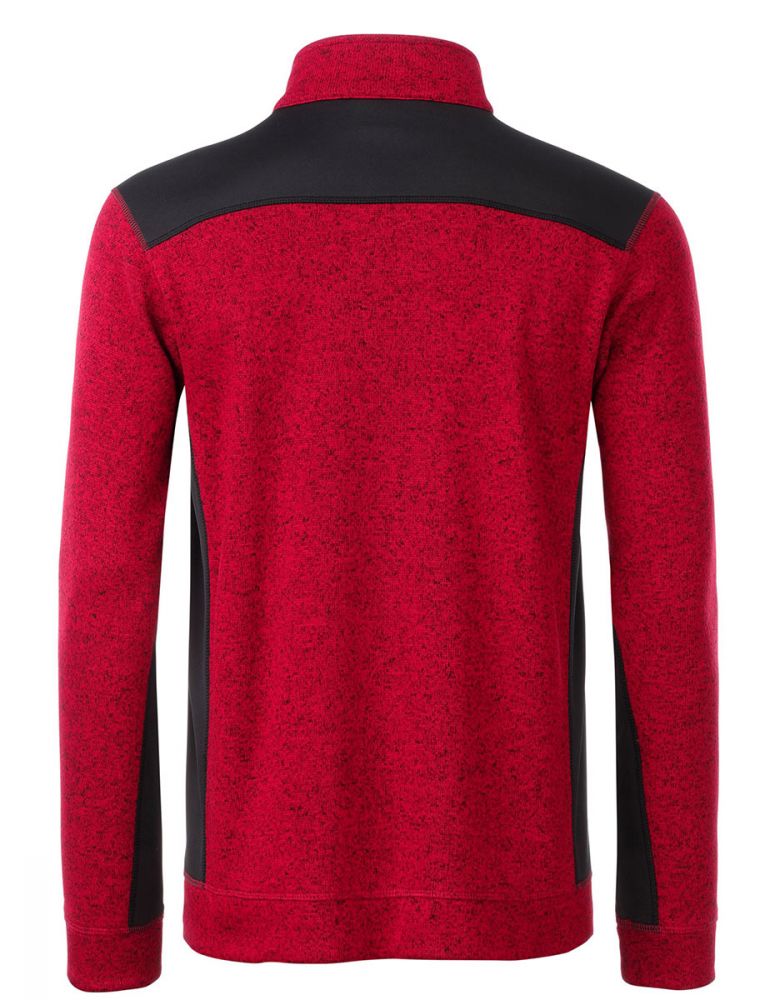 Arbeitspullover Fleece Herren Rot