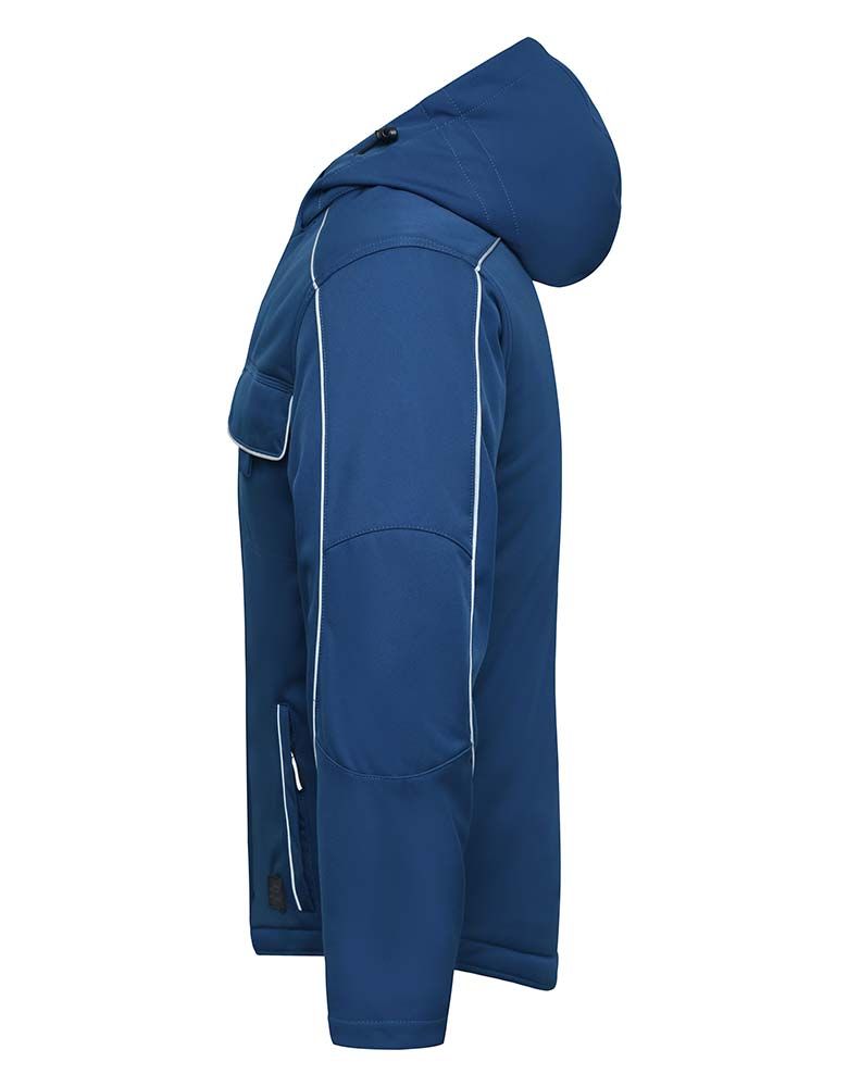 Arbeits Winterjacke gefüttert von Solid – wind- & wasserabweisende Softshell mit Fleecefutter