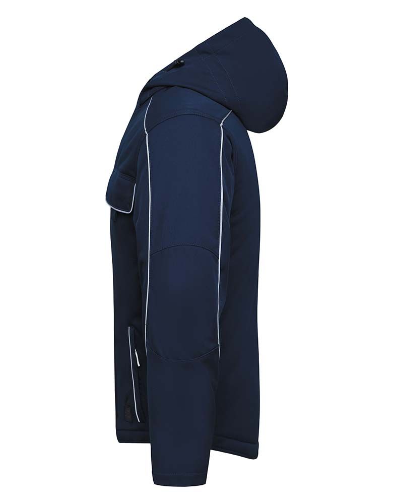 Gefütterte Winterjacke von Solid aus Softshell mit Fleece – ideal für Arbeit im Freien