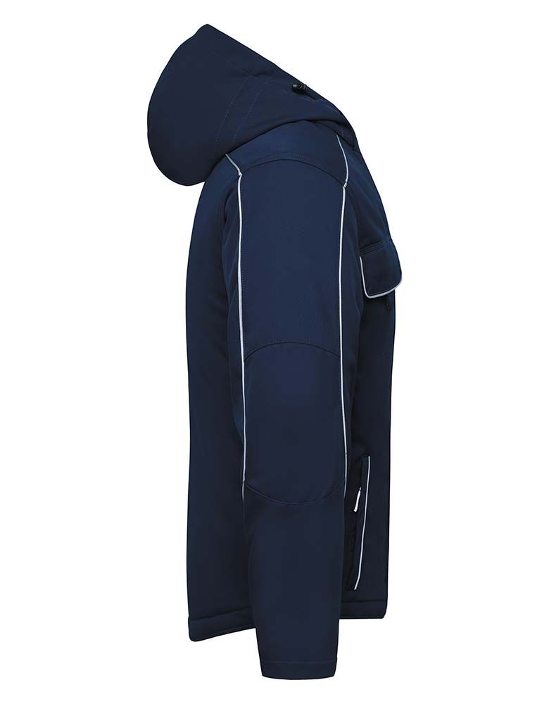 Gefütterte Winterjacke von Solid aus Softshell mit Fleece – ideal für Arbeit im Freien