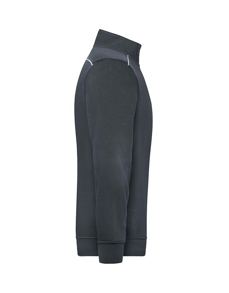 Half Zip Sweatshirt Dunkelgrau