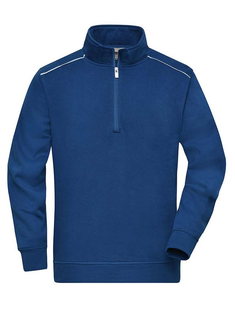 Half Zip Sweatshirt Blau