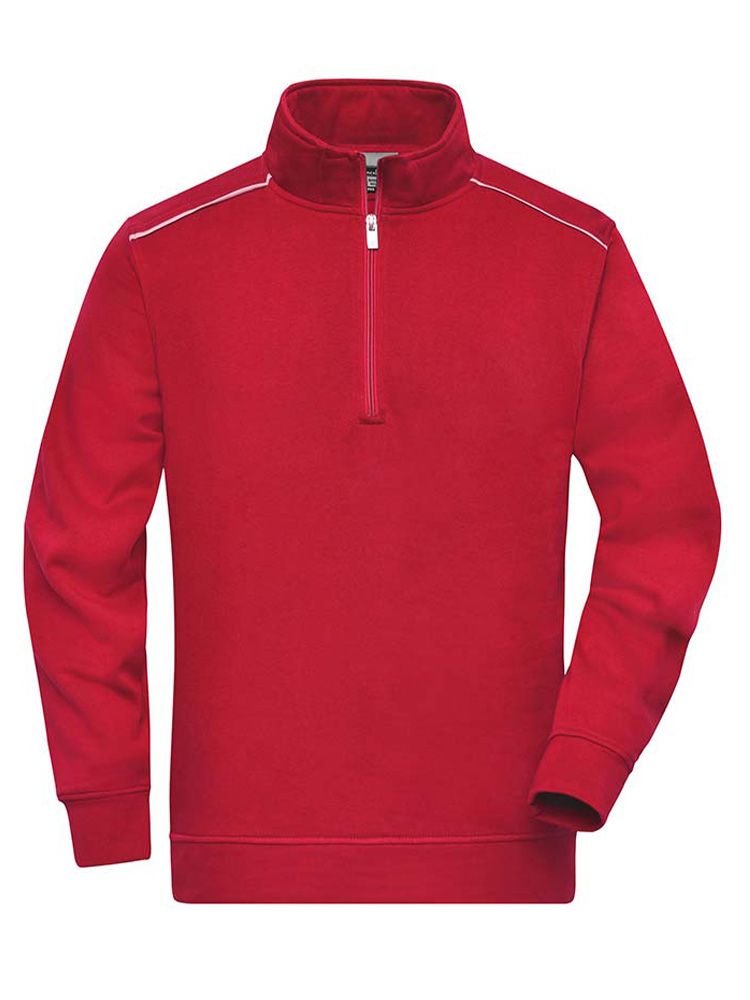 Half Zip Sweatshirt Rot