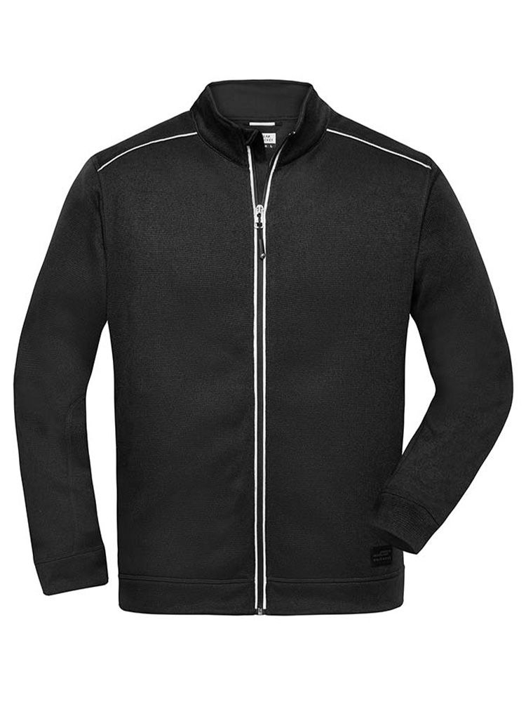 Schwarze Fleece Jacke Herren