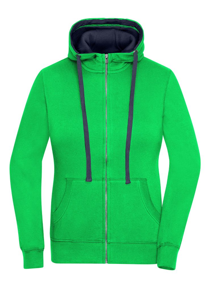 Damen Zip-Jacke Grün