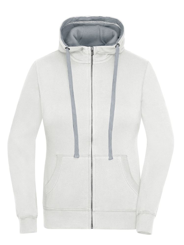 Damen Zip-Jacke Weiß