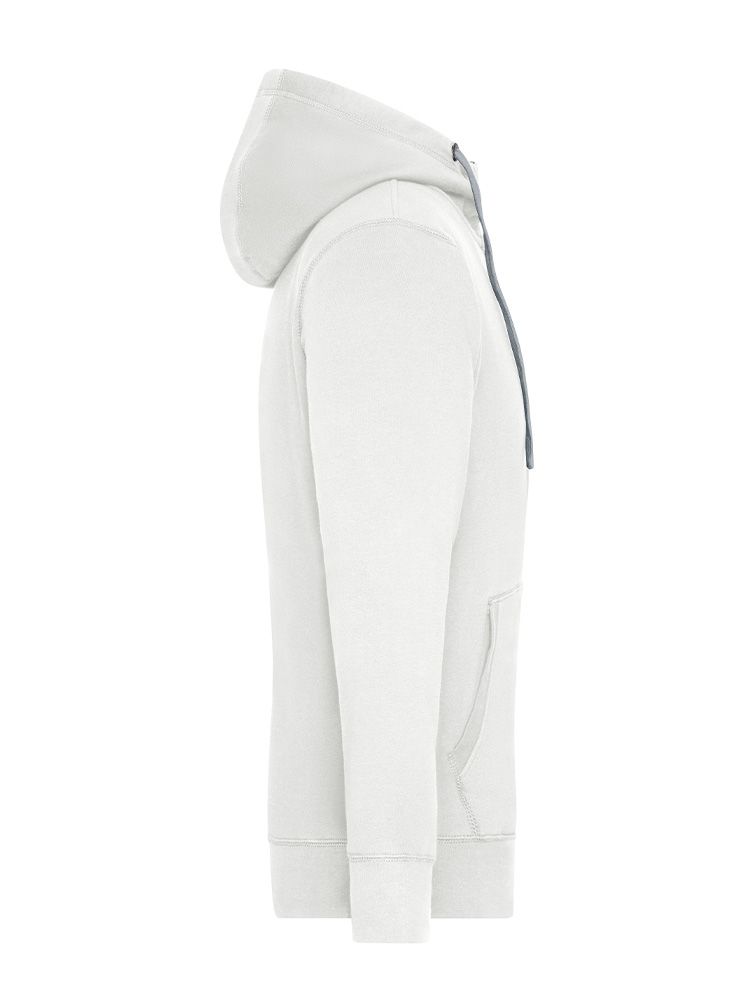 Herren Zip-Jacke Weiß