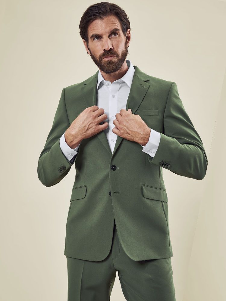 Herren Sakko Olivgrün