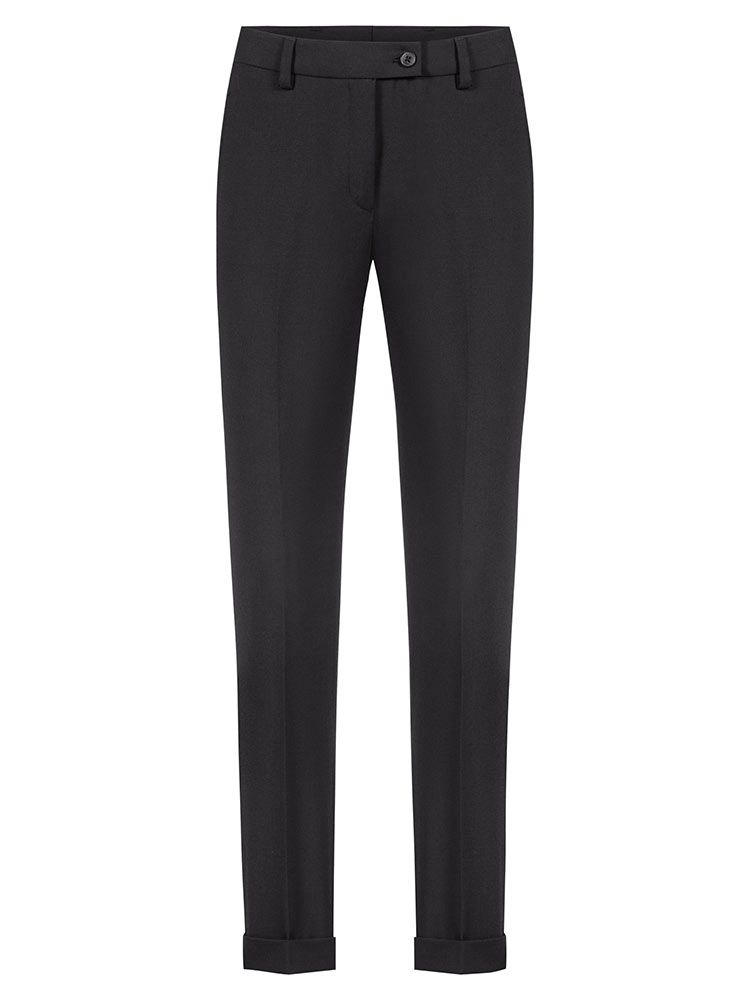 Damen-Hose Slim Fit Schwarz
