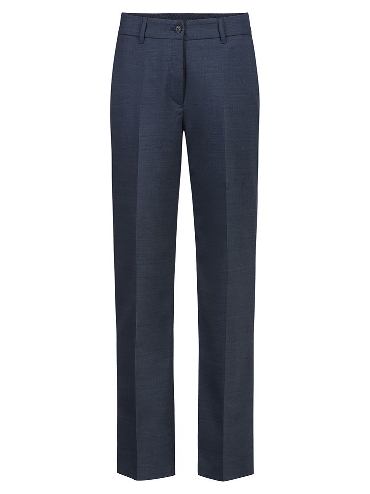 Gerade Damen Hose Dunkelblau