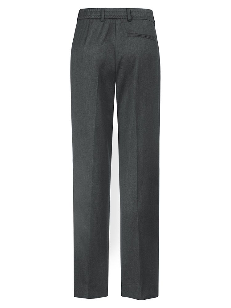Business Hose Damen Grau Regular Fit mit hoher Leibhöhe