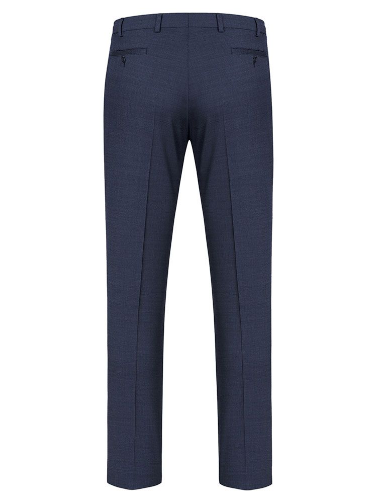 Moderne Businesshose Herren Dunkelblau – Regular Fit, elastischer Bund, Stretch-Material, ideal für Büro, Verkauf und Messen – GREIFF Modern 37.5 Kollektion