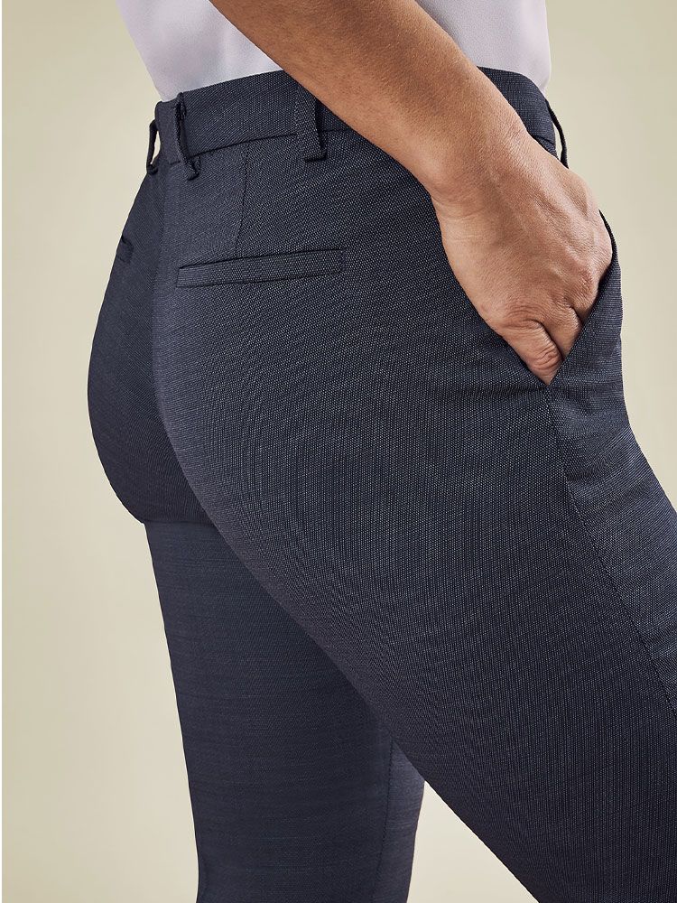 Damenhose Modern Pinpoint Blau – Businesshose für Damen aus elastischem Gewebe mit 37.5® Technologie