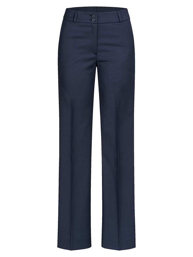 Business Damen Hose Bootcut Dunkelblau