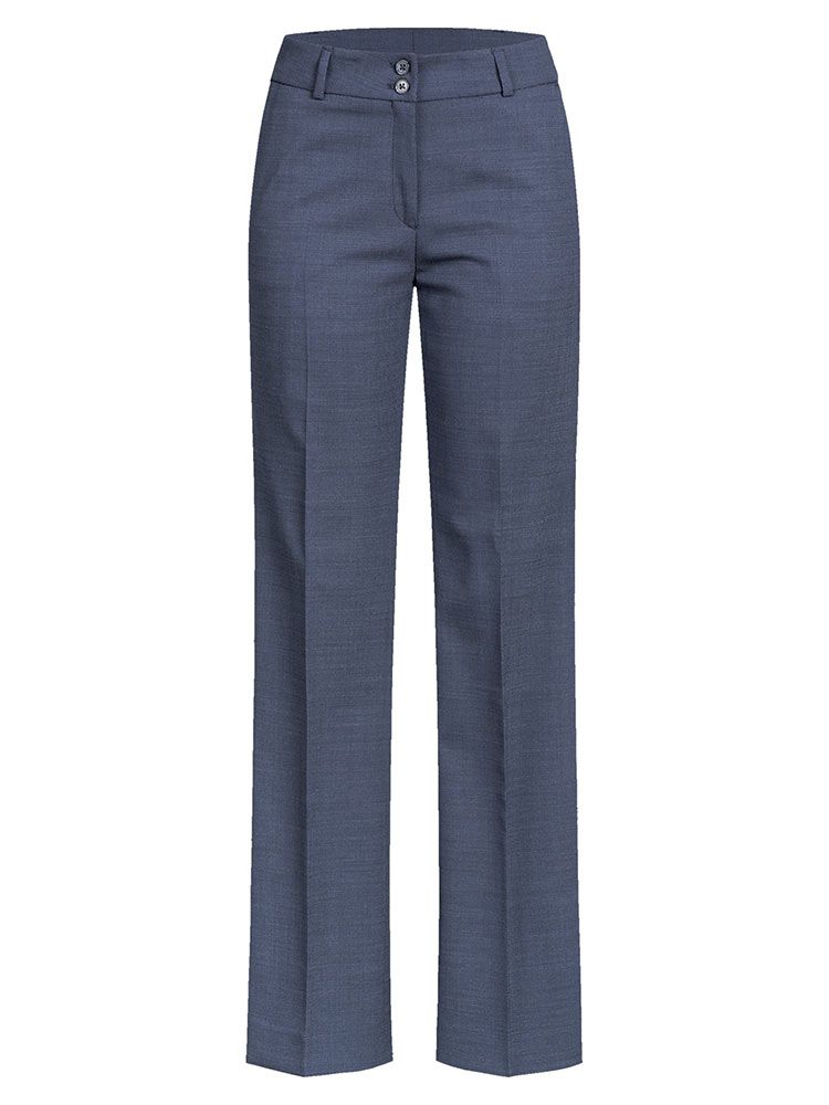 Business Damen Hose Bootcut Blau
