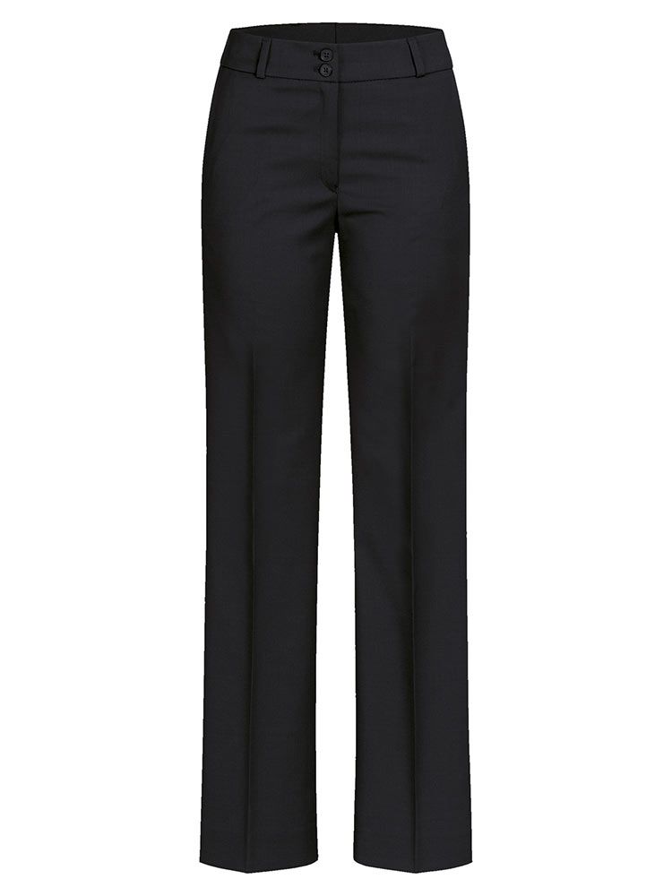 Damen Stoffhose Bootcut Schwarz, ideal für Büro, Empfang oder Messeauftritt