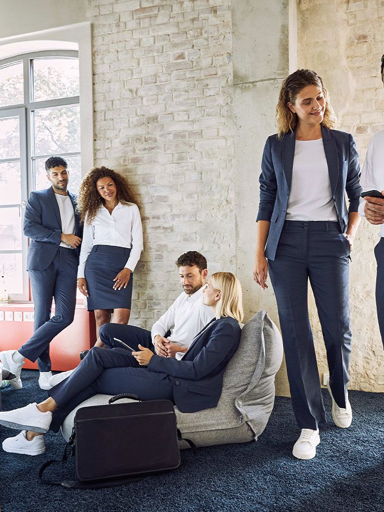 Jeans Kochhose Damen Grau