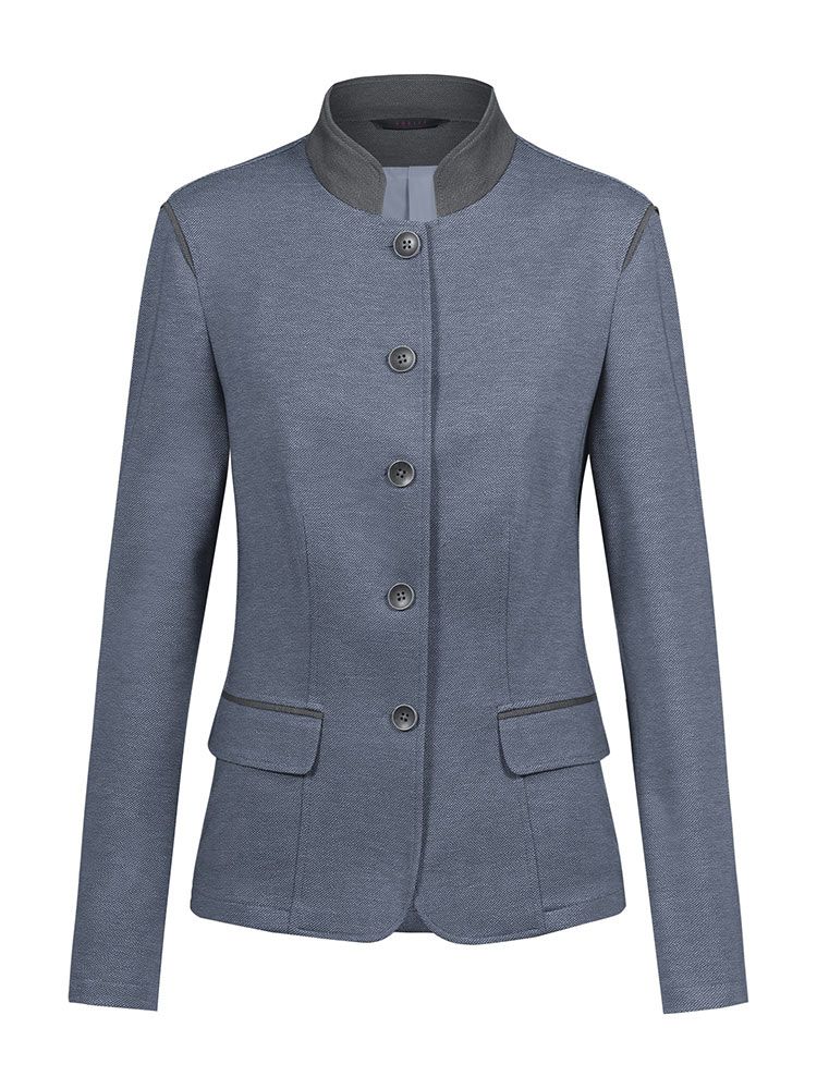 Damen Trachtenblazer in mit Stehkragen und 5-Knopf-Verschluss, perfekt für Gastronomie & Hotellerie