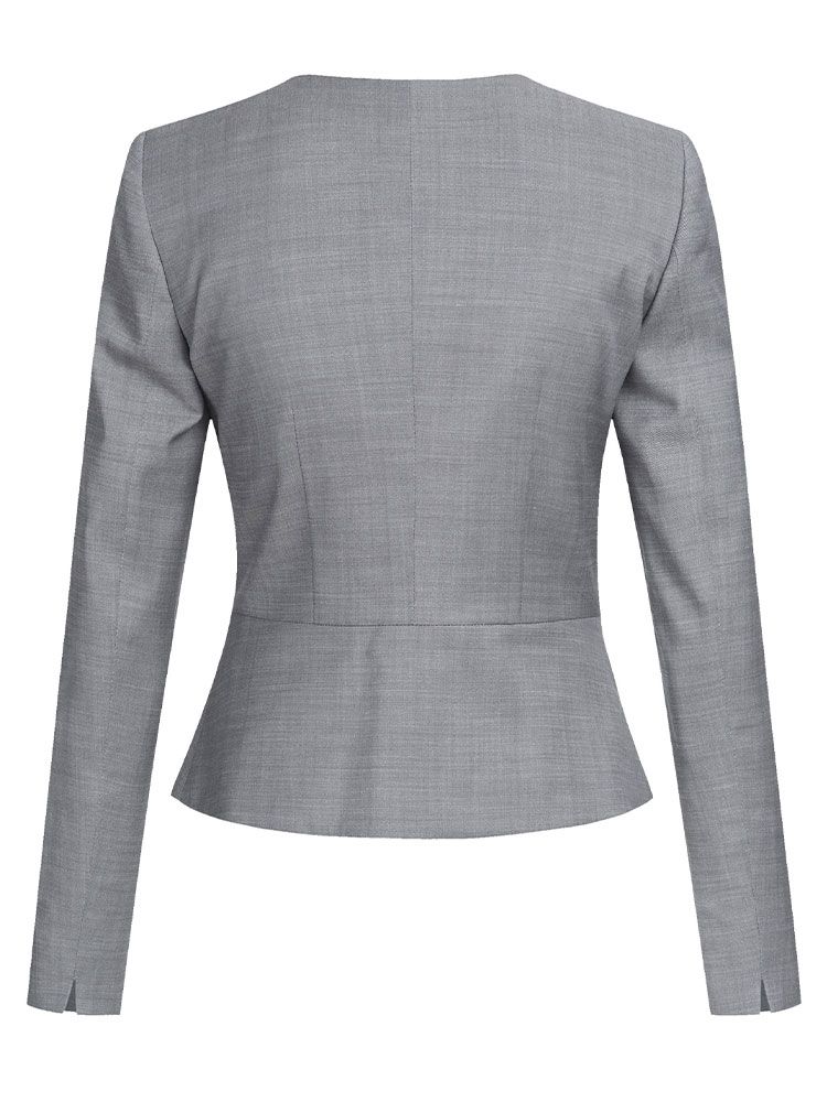 Kurzblazer mit Rundhalsausschnitt