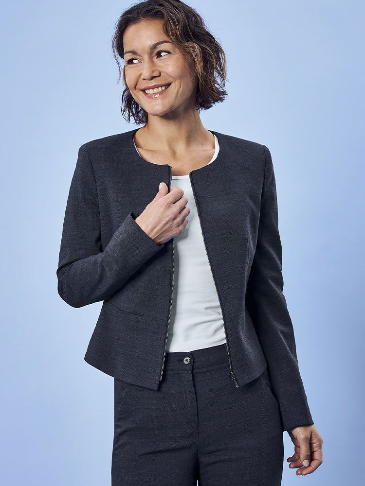 Kurzblazer Damen Blau