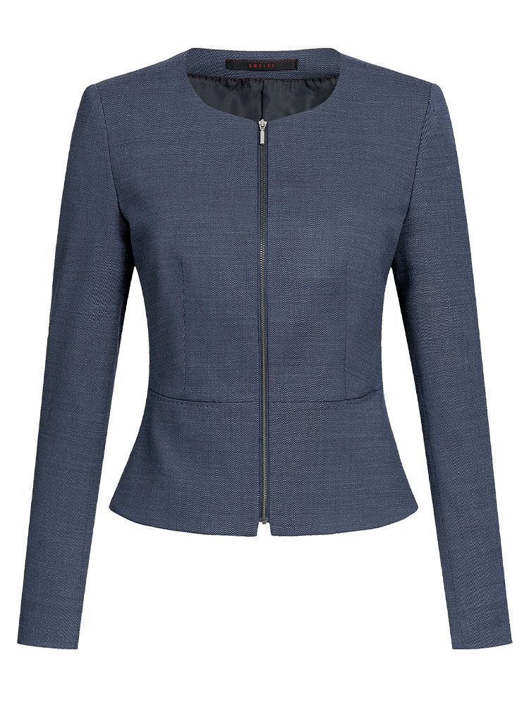 Kurzblazer Damen Rundhals