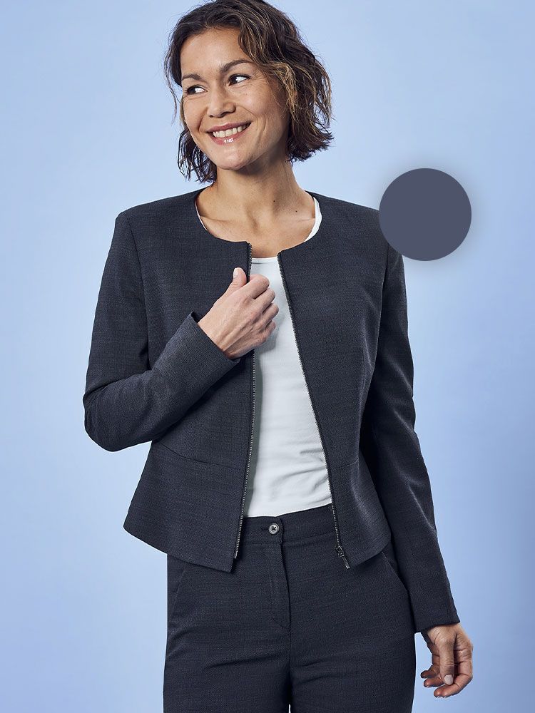 Kurzblazer Damen Rundhals