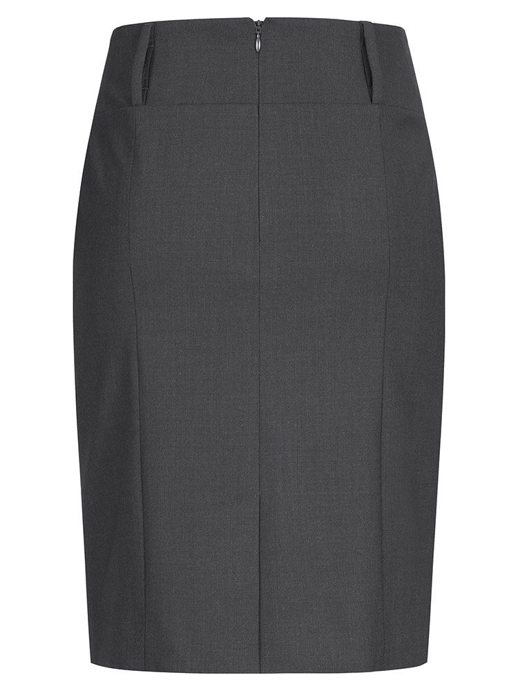 Eleganter Bleistiftrock Grau für Damen mit hoher Taille und Stretch – ideal für Büro, Business und Freizeit-Outfits