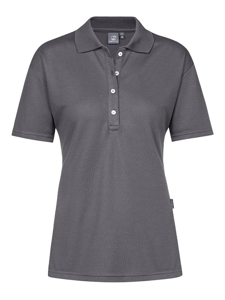 Dunkelgraues Damen Poloshirt