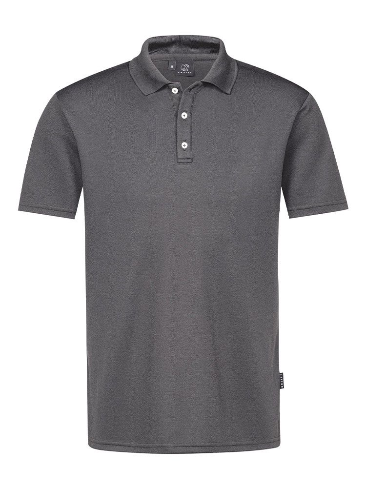 Dunkelgraues Herren Poloshirt
