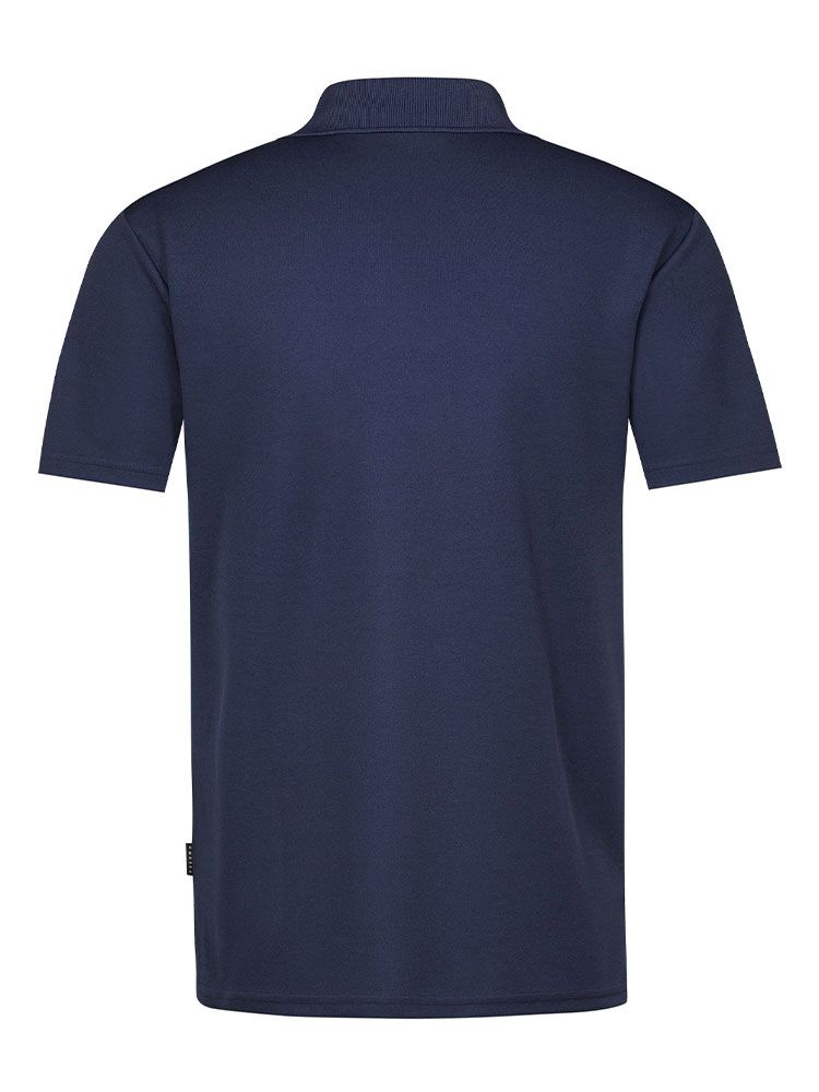 Sportliches Poloshirt Herren Dunkelblau Regular Fit für Arbeit in Thermen, Wellness und Gastronomie