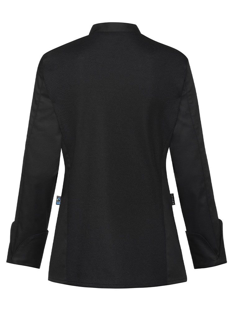 Kochjacke modern Damen in Schwarz
