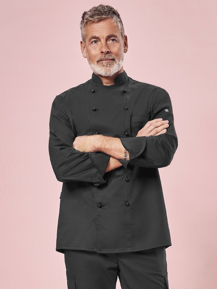 Günstige Kochjacke Schwarz