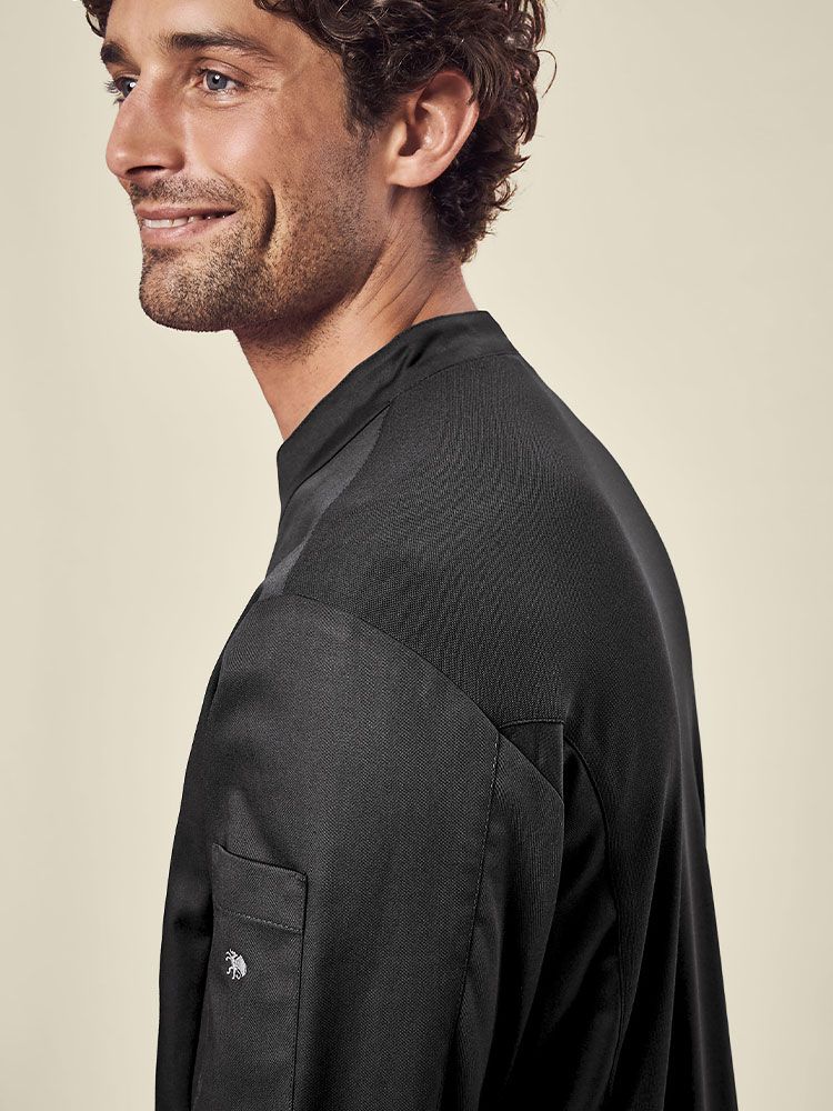 Moderne Kochjacke Herren schwarz