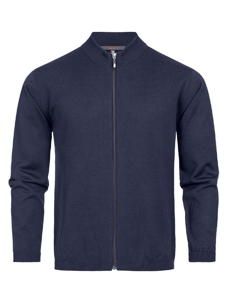Herren-Strickjacke in Dunkelblau