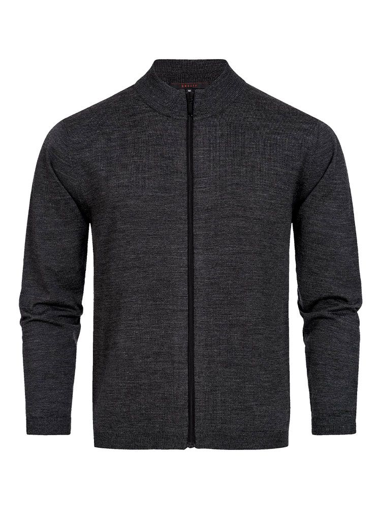 Herren Strickjacke in Dunkelgrau