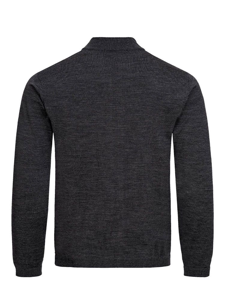 Herren Strickjacke in Dunkelgrau