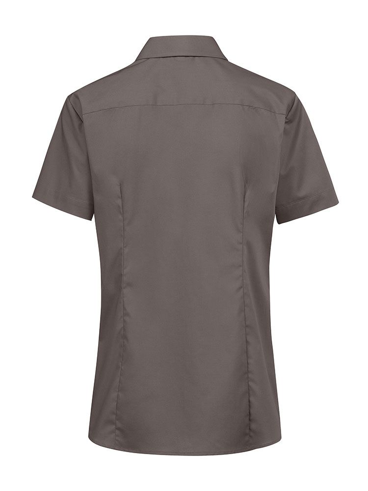 Kurzarm Bluse in Taupe für Damen