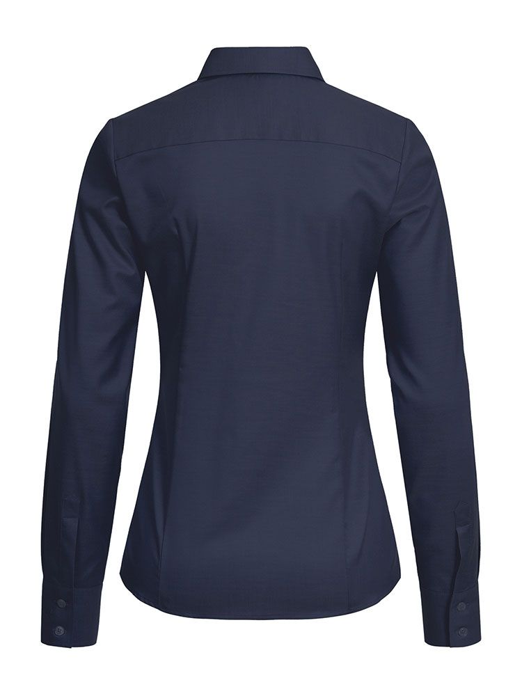 Blaue Damen Bluse Slim Fit