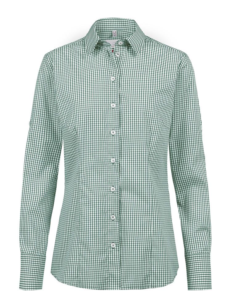 Karierte Bluse Damen Grün