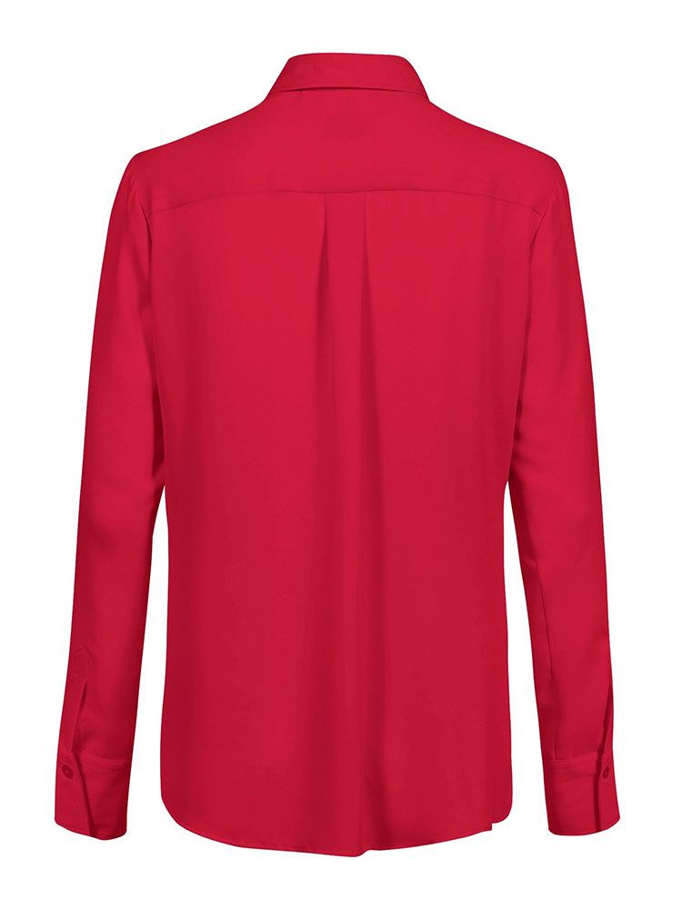Chiffon Bluse Rot