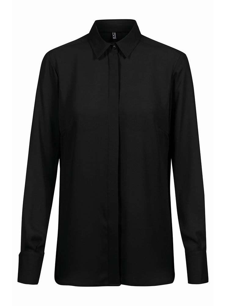 Chiffon Bluse Schwarz