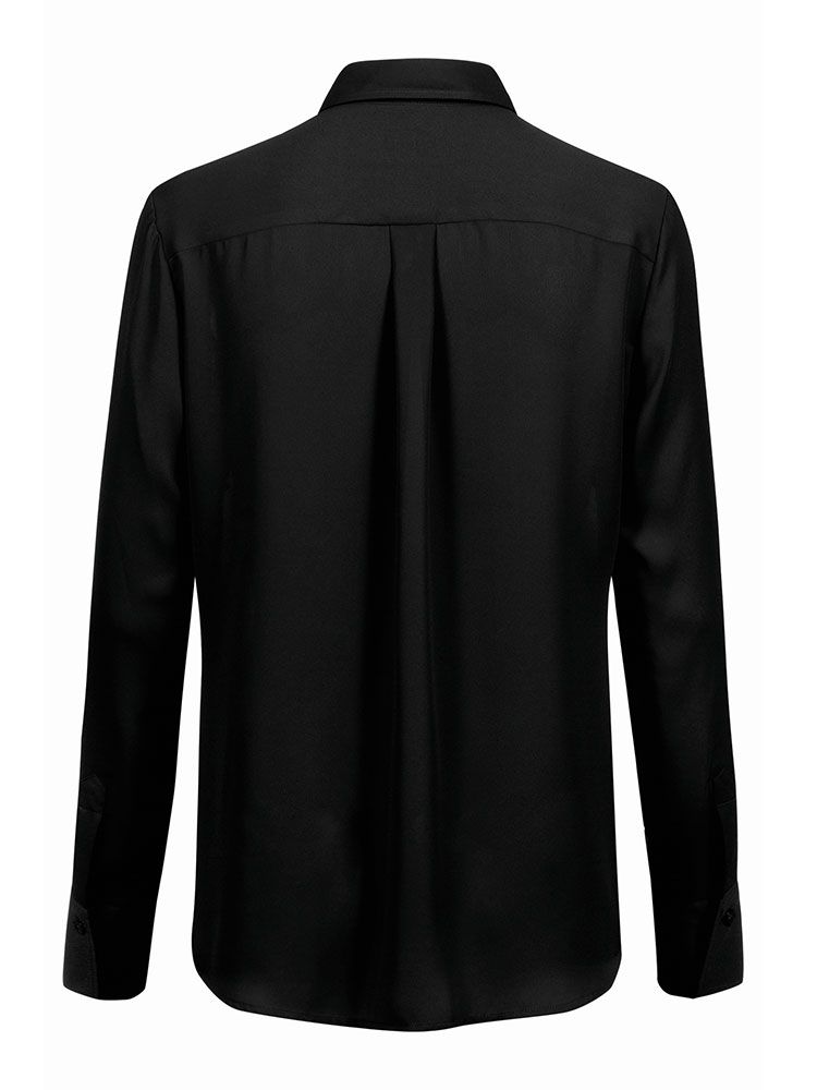 Chiffon Bluse Schwarz