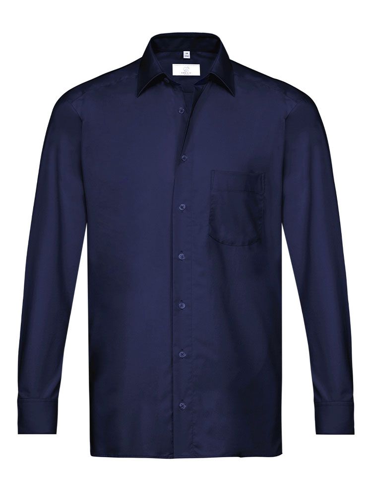 Herrenhemd langarm Dunkelblau