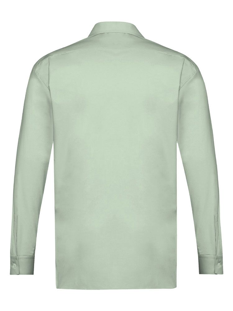 Herren Hemd Mint Langarm mit New-Kent-Kragen und Office-Manschette, Regular Fit