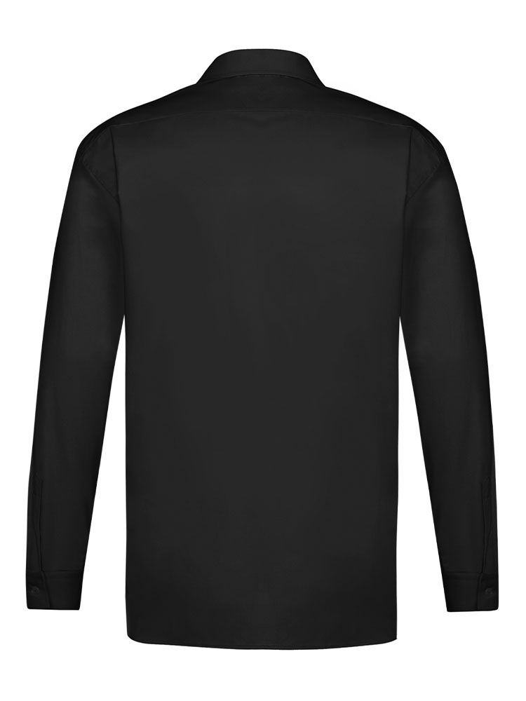 Herrenhemd langarm Schwarz