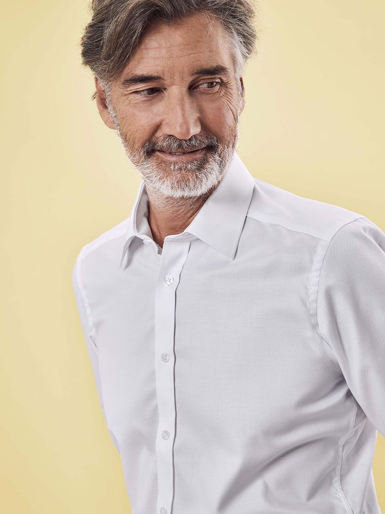 Weißes Slim Fit Hemd